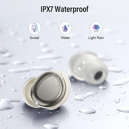 Sleep Earbuds Bluetooth 5.4 Sleep Headphones in Ear, Wireless Earbuds for Design Side Sleeper, 47H Playtime Noise Cancelling Ear Buds, Clear Calls, IPX7 Waterproof Light-Weight Earphones, Bee White