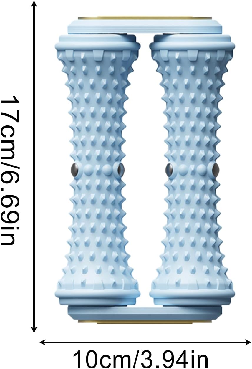 Foot Roller Massage, Calf Muscle Massager, Portable Spiky Foot Roller for Athlete Recovery Gym Relaxation Travel Home Elderly Care Stress