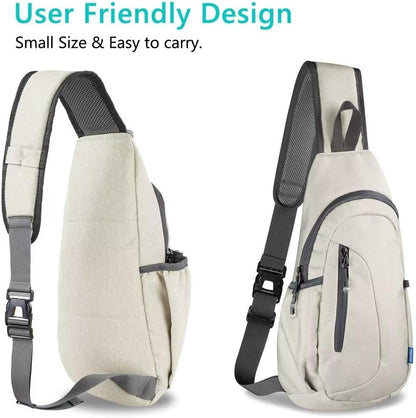 TITECOUGO Small Sling Bag Lightweight Crossbody Backpack for Men Women Shoulder Bag for Outdoor Sports