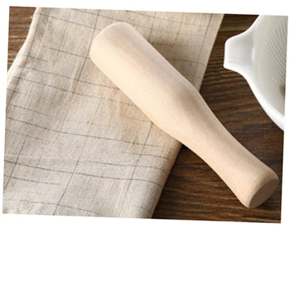BESPORTBLE Wooden Sauerkraut Pounder and Pestle - Unfinished Wood Pounder for Crushing Garlic and Grinding in Home Kitchen - Essential Food Prep Gadget