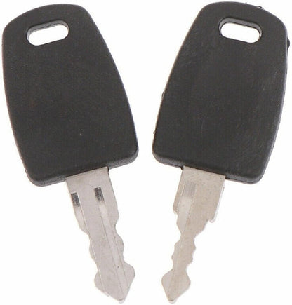 FASTROHY 2Pcs Universal Lock Key Master Keys with 1Pc Key Ring for TSA002 TSA007 Master Key Bag Luggage Suitcase Customs TSA Lock Black