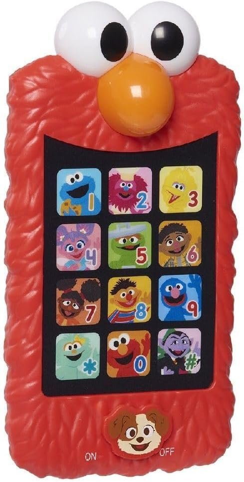 Sesame Street Learn with Elmo Pretend Play Phone, Learning and Education, Officially Licensed Kids Toys for Ages 2 Up, Gifts and Presents