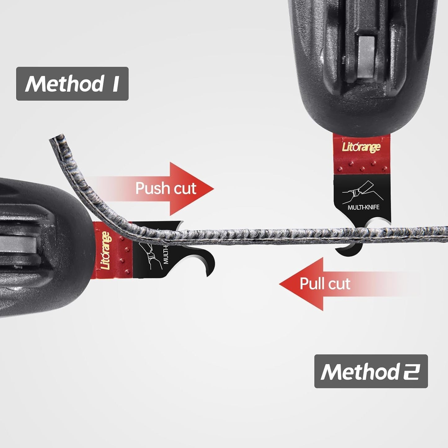 Litorange Oscillating Multi Tool Hook Knife Blade, 5PCS Multitool Saw Blades for Cutting Soft Materials Roofing Shingles, PVC Carpet and Cardboard