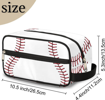 Baseball Hanging Toiletry Bag,Travel Hygiene Kits for Boys Mens,Waterproof Makeup Carry-on Bags,Cosmetic Bag,TSA Approved Shave Dopp Kit for Toiletries Shower Bathroom Accessories Gifts, standard,