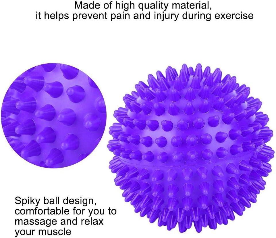 Spiky Massage Ball Roller Massager Ball for Foot Back Trigger Point Therapy, Myofascial Release, and Muscle Recovery.