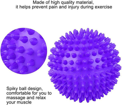 Spiky Massage Ball Roller Massager Ball for Foot Back Trigger Point Therapy, Myofascial Release, and Muscle Recovery.