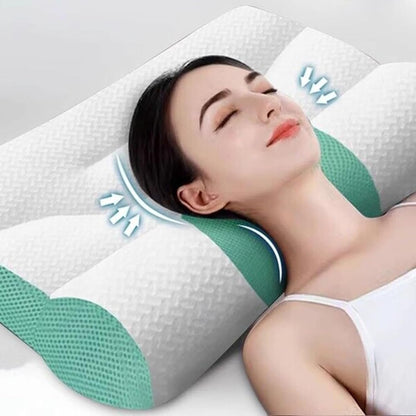 Ergonomic Pillow Neck Pain, Sleep Enhancing Cervical Support Comfort, Ergonomic Cervical Memory Foam and Support Pillow for Side Back Sleeping (Army Green)