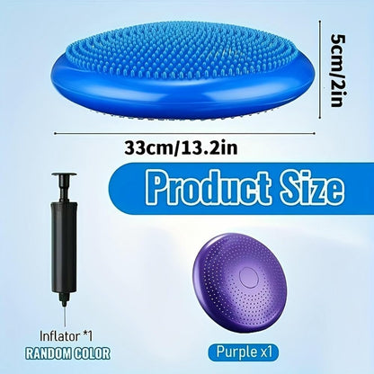 ZBDZSW 1 pz. Piastra per Massaggio a Tinta Unita Disco per Equilibrio Yoga Migliora la Postura Seduta Allenamento per la Forza del Core Attrezzatura per Allenamento Fitness