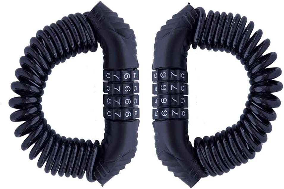 UiiziC Bike Chain Lock, Portable Bicycle Security 5 Digit Resettable Combination Lock with Heavy Duty Alloy Steel Chain
