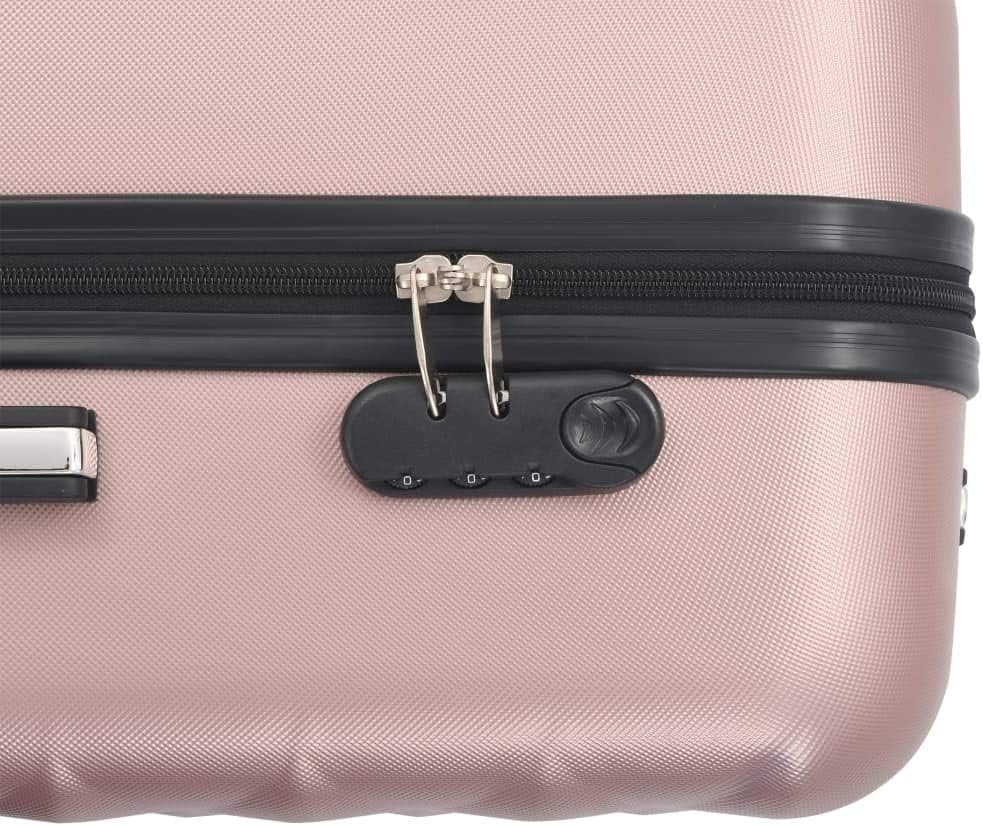 vidaXL Set of 3 Hard Suitcases ABS Travel Trolley Luggage Multicolor