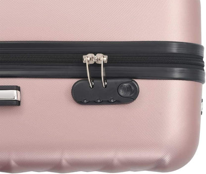 vidaXL Set of 3 Hard Suitcases ABS Travel Trolley Luggage Multicolor