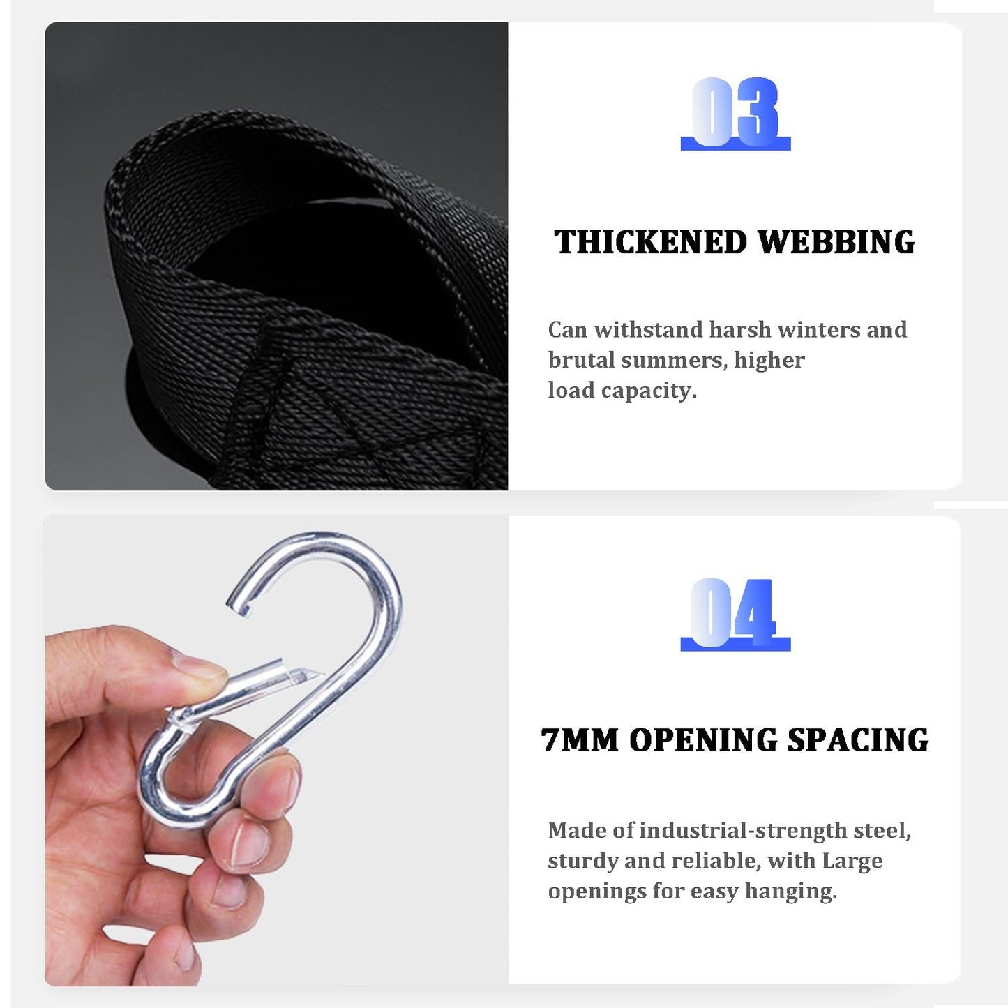 Favuit Fitness Hanging Straps, Cable Pulley Straps Weight Pulley System Gym Equipment for Workout Attachment DIY Home Gym Camping Accessories