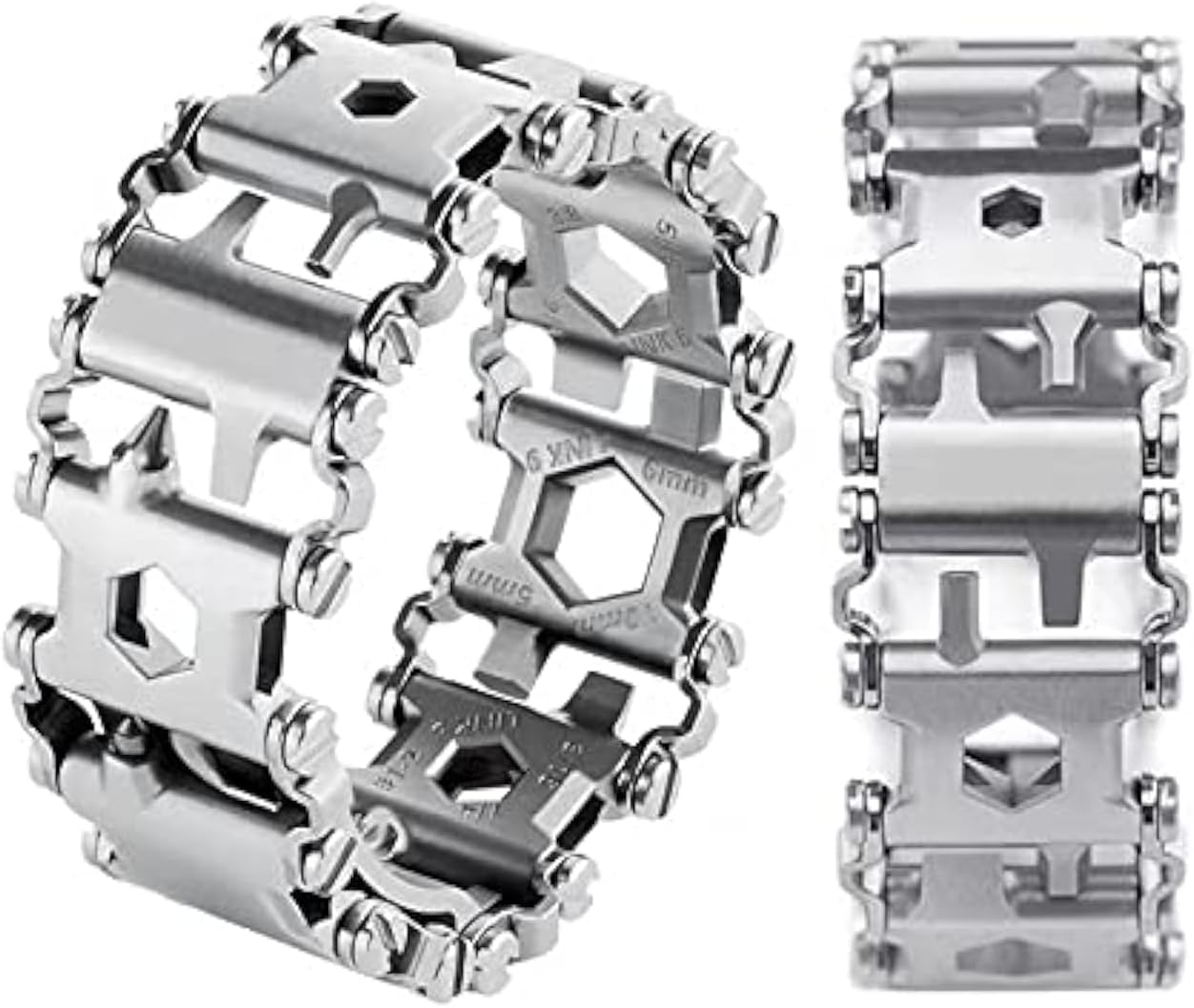 Multitool Bracelet for Men, 29 in 1 Tools Stainless Steel Multifunctional Bracelet, Travel Friendly, Multitool Survival Bracelet Suitable for Sailing Travel Camping Hiking