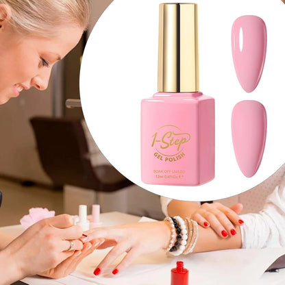 Ceprznvey Gel Polish, Nail Care, Long Wear Spring Shade 12ml Nude 1 Step Glossy Beauty LED UV Lamp Color Natural Look Smooth Coat Manicure Art for Salon Home