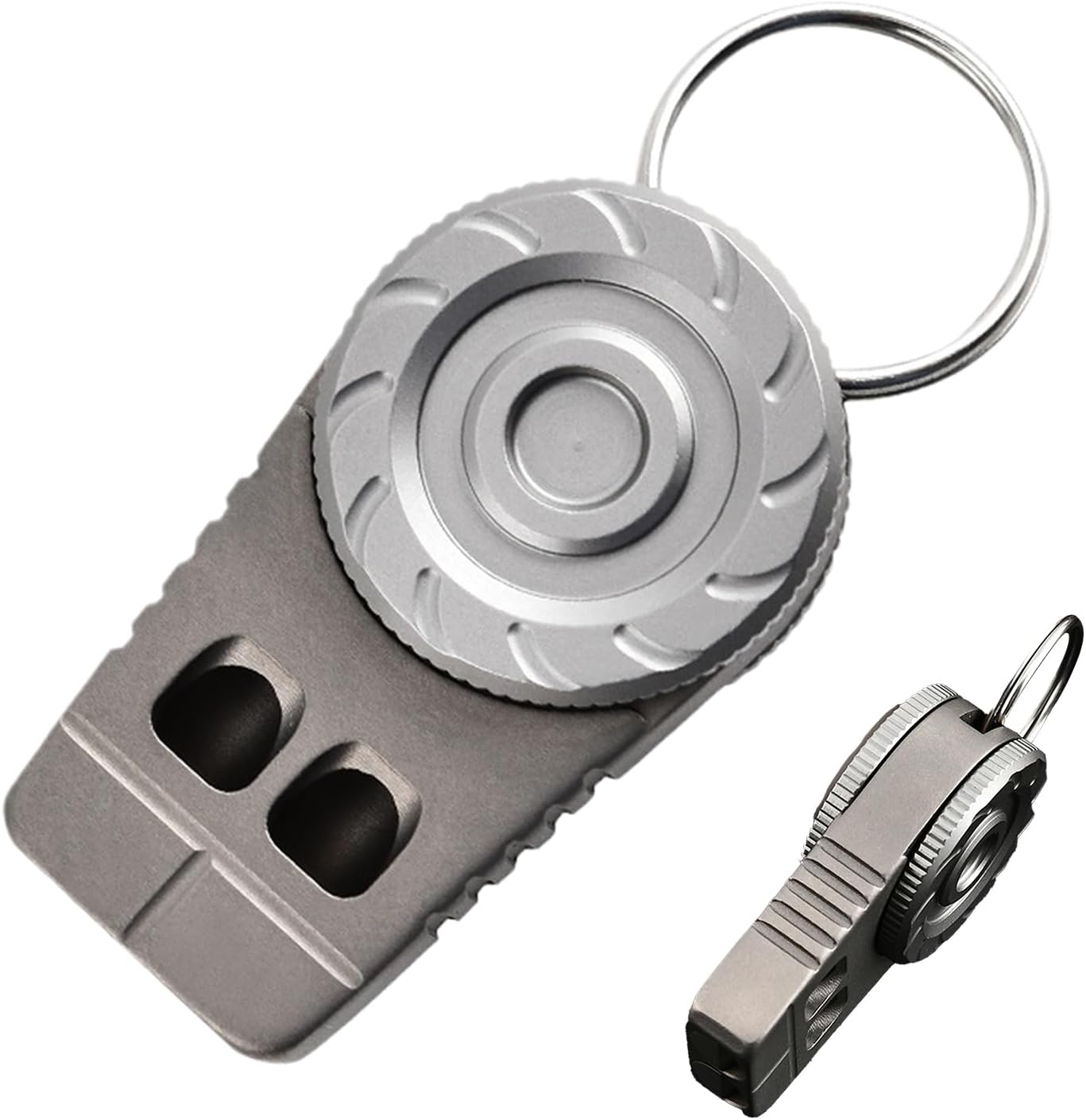Générique Safety Whistle, Titanium Alloy Signaling, Multifunctional Survival Tool, Loud & Design, Lightweight and Compact, for Pet Training, Camping, Kayaking, Hunting, Fishing, Attributo singolo, Se