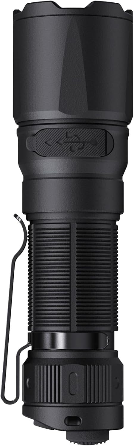 Fenix TK05R EDC Flashlight - LED Light Crafted Aluminum - Rechargeable Security Torch - Powerful Flashlight 1000 Lumens & Long Range - Waterproof LED Torch for Camping, Hiking & Emergency - Black