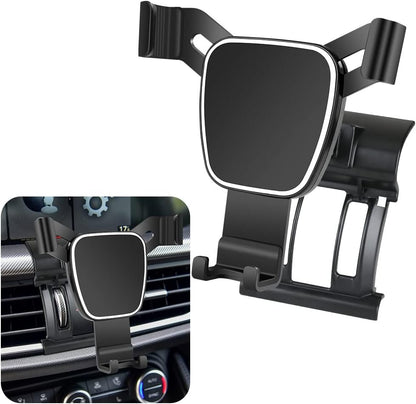 LUNQIN Car Phone Holder for Alfa Romeo Stelvio 2018 2019 2020 2021 2022 2023 2024 Car Accessories Navigation Bracket Interior Decoration Mobile Phone Holder