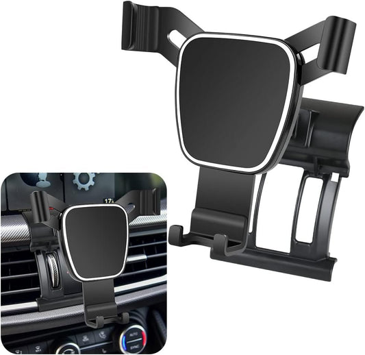 LUNQIN Car Phone Holder for Alfa Romeo Stelvio 2018 2019 2020 2021 2022 2023 2024 Car Accessories Navigation Bracket Interior Decoration Mobile Phone Holder