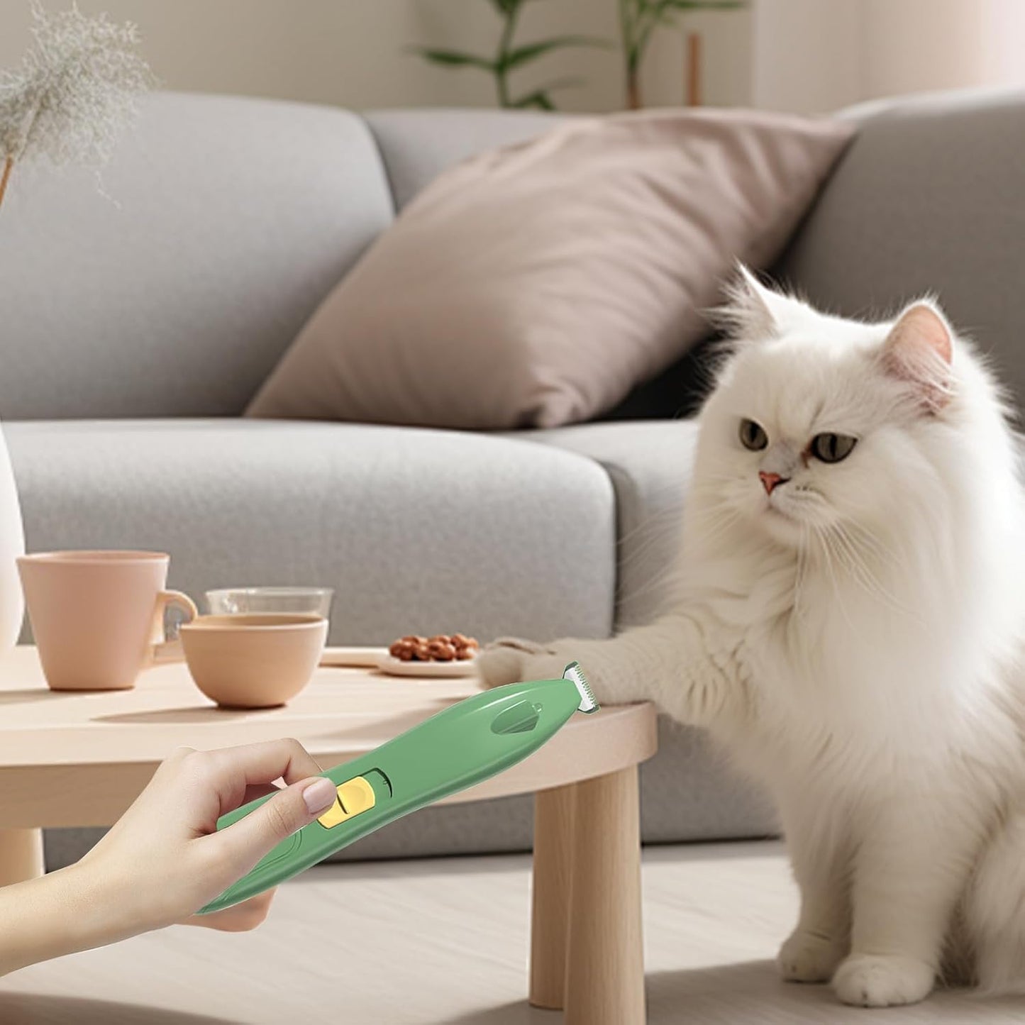Dog Paw Trimmer For Grooming - Cordless Rechargeable Dog Paw Shaver - Low-Noise Cordless Feet Shaver Shedding Brush Gentle Rechargeable For Kitten Grooming Knotted