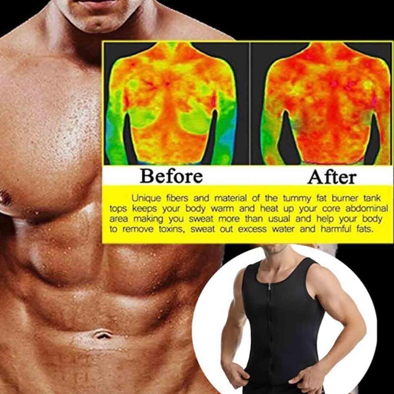 Nano Tech Protection Vest, 2024 New Nano Tech Protection Vest, Zipper Vest Fitness Wear for Men, Gynecomastia Compress Vest, Mens Slimming Body Shaper Vest Compression Shirts, for Exercise Fitness