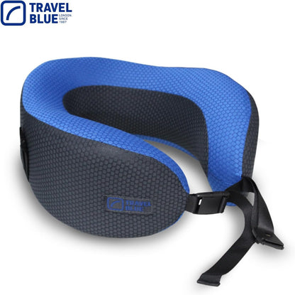 Travel Blue Dreamer Aeroplane Neck Pillow - Memory Foam Pillow for Travel, Travel Pillow Aeroplane with Breathable Mesh Material, Removable Cover, High Comfort & Support, Easy Storage