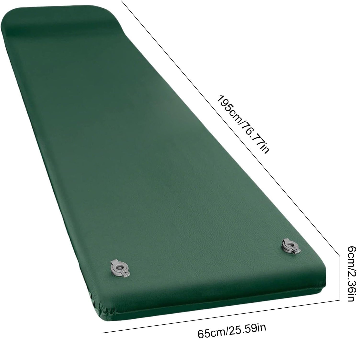 Inflatable Sleeping Pad, Soft Foam Camp Mattress, Built-in Pillow, Quick-Inflating Design, Lightweight Material, Ideal Use for Camping Gear for Travel, Beach, Home, Outdoor Rest