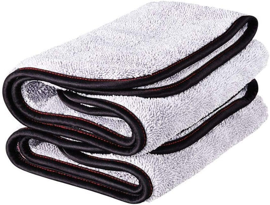 Griot's Garage PFM Terry Weave Microfiber Towel for Car Cleaning, Drying and Polishing, Vehicle Detailing, Scratch-Free, 16â€ x 16â€, Set of 2, 55586