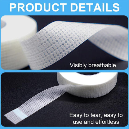 SGERUFZ 6 Rolls Eyelash Tape, Breathable Eyelash Adhesive Tape, Eyelash Insulating Tape for DIY Extensions, Eyelash Lamination, Make Up Accessories (zwei Materialien)