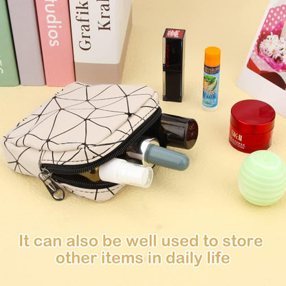 Desing Wish 2 Pcs Makeup Bag Small Sanitary Napkin Storage Bags Women Girls Period Bag Feminine Period Pouch Portable Small Items Storage Pouch Travel School Cosmetic Organizer for Teen Ladies Gifts