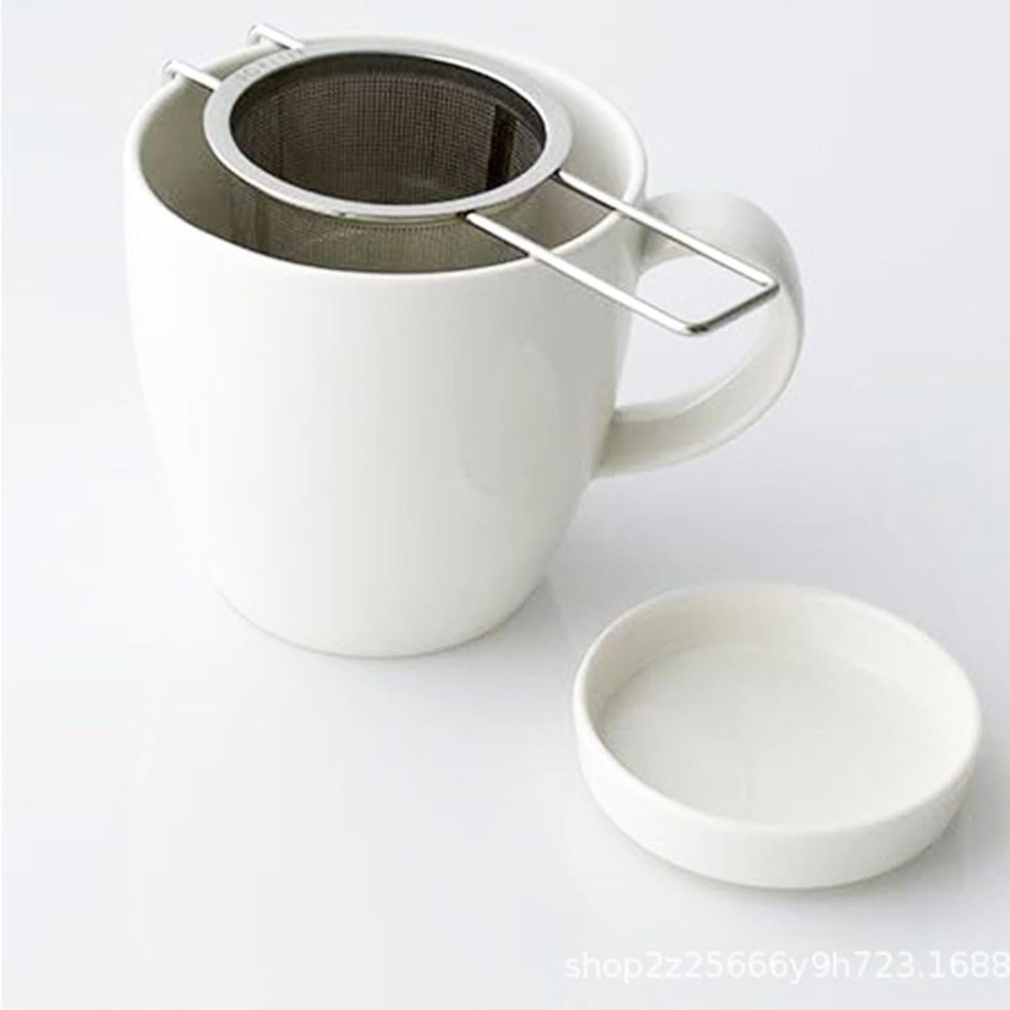 Stainless Steel Tea Infuser | Foldable Drinks Strainer | Lightweight Anti-Drip Tea Infuser with Lid for Home, Kitchen, Camping, Travel, Workplace