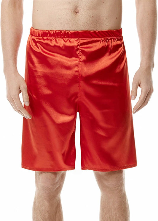 Star Boy Uomo Estate Fitness Sport Tempo Libero Tinta Unita Nero Singolo Strato Pantaloncini per Uomo Tech Mens Pantaloni, Rosso, XL