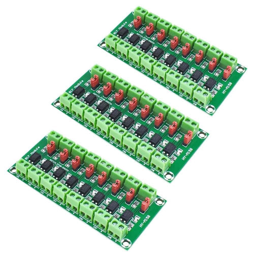 3PCS PC817 8 Channel Optocoupler Insulated Circuit Board Voltage Converter Adapter Module 3.6-30V Driver Light Insulation Module