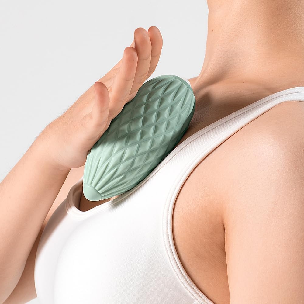 HCE Olivary Muscle Massage Ball With Roller, Mobility Ball for Exercise & Recovery, Therapy Ball for Trigger Point Massage, Myofascial Release