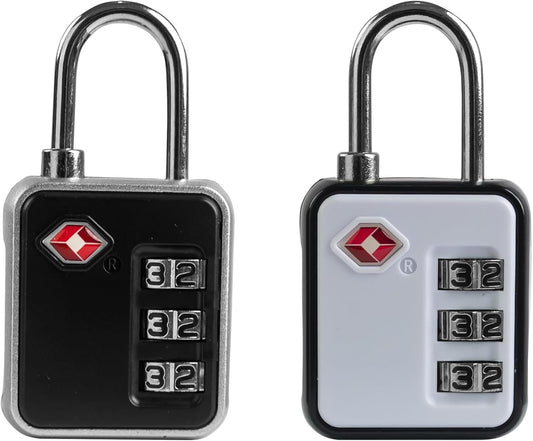 UP Security Suitcase Locks TSA Approved, Small Combination Padlock for Locker, Mini Combo Padlock, TSA Locks for Luggage, Gym Locker, Backpack Zipper, Gun Case, Ammo Can, Storage Box, Toolbox Outdoor