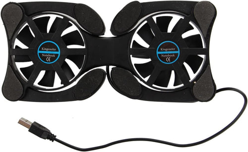 Laptop Cooling Pad, Octopus Folding Dual Fan Cooler, Computer Chill Mat No Noise, Portable Laptop Fan Stand Cooling