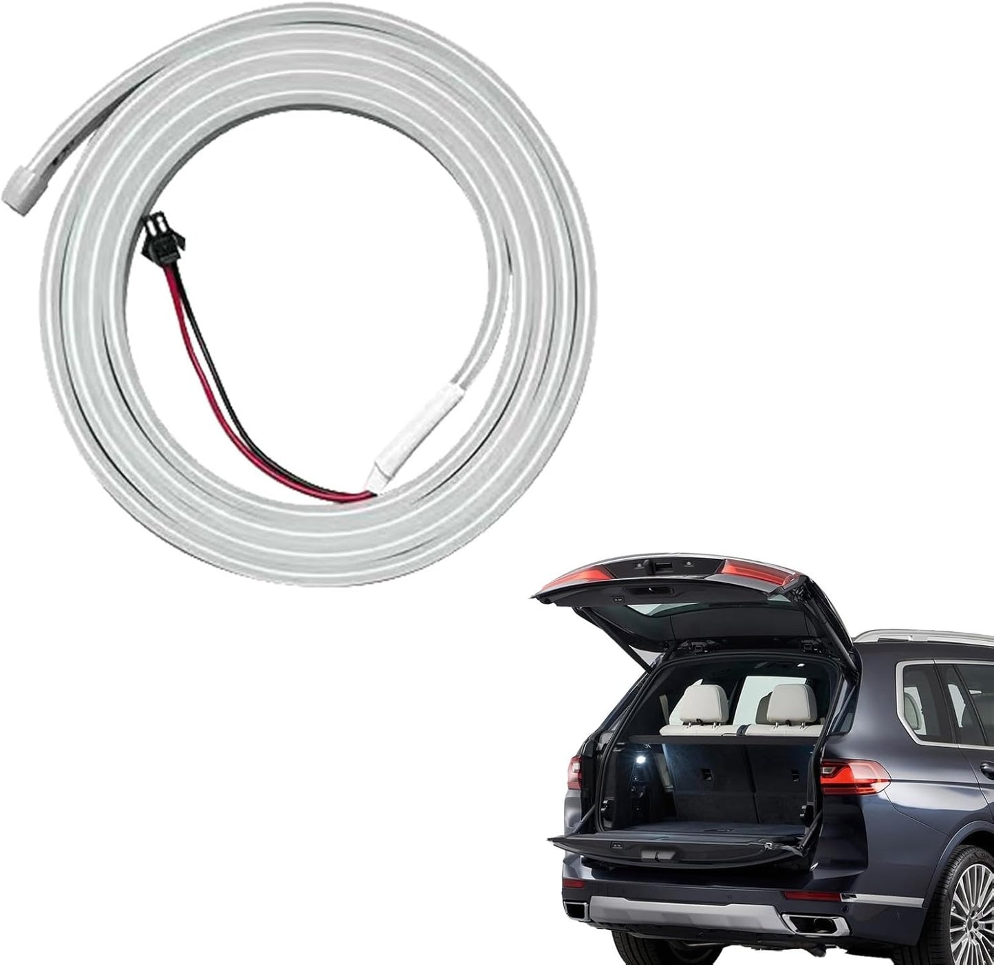 Car Trunk Light Strip, Ambient Car Lighting, Flexible Cuttable LED Decoration, Auto Interior Accessories, Rear Illumination Upgrade for Men, Women, and Vehicle Owners