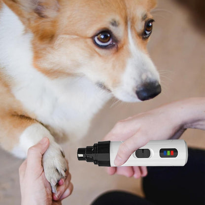 Nail Grinder, Quiet Cat Nail Trimmer, 2-Speed Adjustable, Rechargeable Grooming Tool, Low Vibration, Safe Grinding Head, for Pet Hygiene, Relaxing Home Cleaning