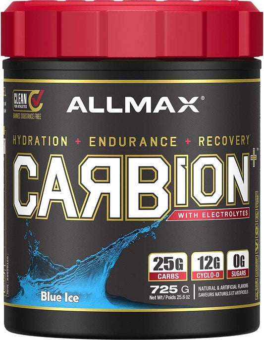 ALLMAX Nutrition - CARBION+ (Hydration, Endurance & Recovery) - Blue Ice - 725 Gram
