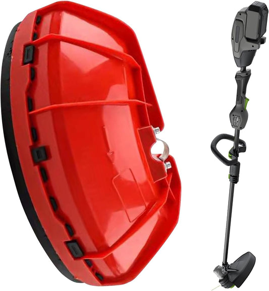 Weeder Protective Cover, Lawn Mower Guard Board Shield, Rugged Construction Safety Tool, Perfect for Trimmers, Lawnmowers, and Irrigation Equipment in Yard Maintenance, 280g Red