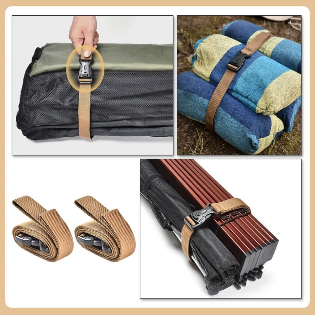 BESPORTBLE Sturdy Camping Luggage Straps Quick Release Straps for Outdoor Gear Travel Bags
