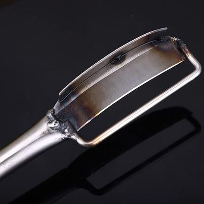Vegetable Peeler - Manual Stainless Steel Peeler | Anti-Slip Grip Kitchen Gadget | Reusable Food Prep Tool, Blade Utensil, Compact Peeling Accessory Home Use