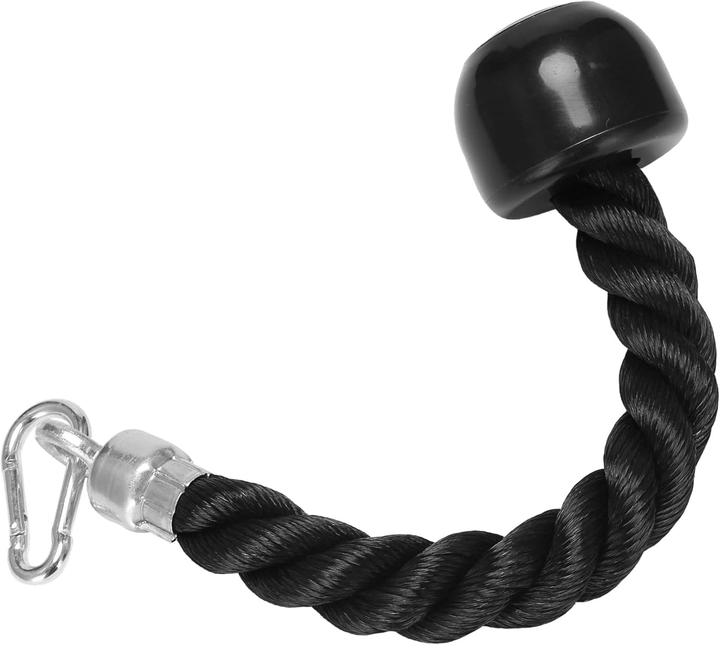 Oidnvay Heavy Duty Tricep Pull Down Single Rope with Snap Hook, Fitness Attachment Cable Machine Pulldown Rope Gym