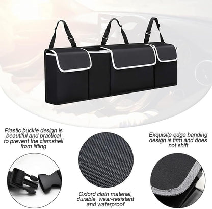 axGear Car Trunk Organizer Storage Bag for SUV Truck MPV Waterproof Collapsible