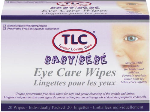 TLC Eye Care Wipes Baby 20's