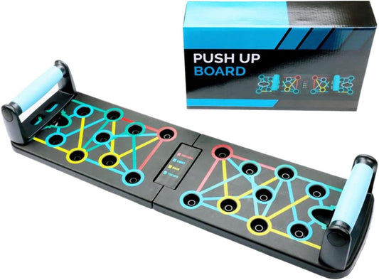 Push Up Board, Foldable Pushup Stand System, Multifunzionale Home Workout Equipment, Professional Strength Training per uomini e donne, portatile Fitness Gear