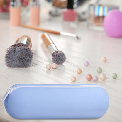 Portable Toiletry Bag for Travel, 102g Multifunctional Cosmetic Organizer Pouch with Makeup Brush Holder for Home and On-the-Go Use, 8.66x2.36x2.76 inches