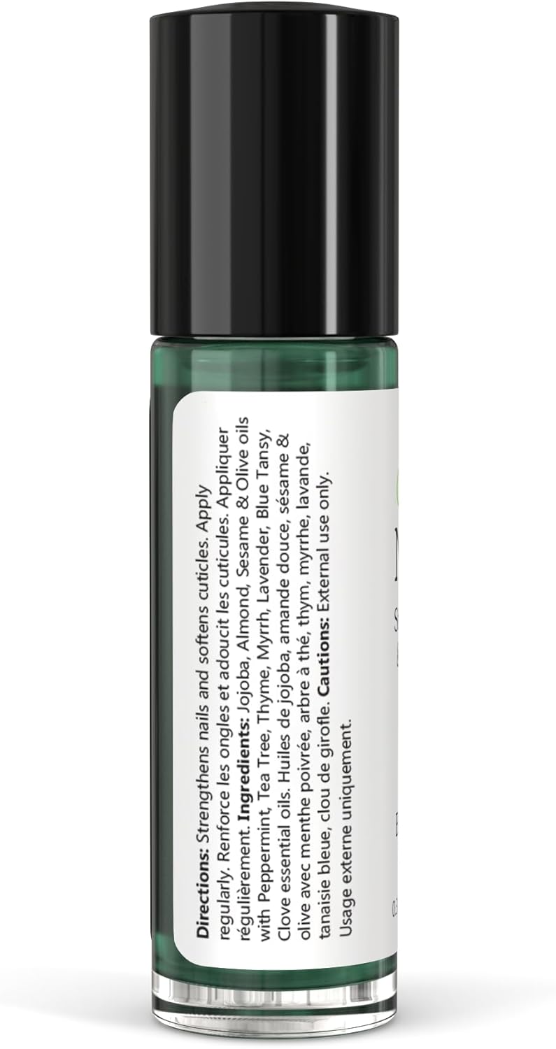 Isabella's Clearly NAIL and Cuticle Oil for Strong Nails and Soft Cuticles | Strengthening Roll On Nail Oil with Tea Tree, Jojoba and Blue Tansy to Repair and Nourish | Natural Essential Oil Blend