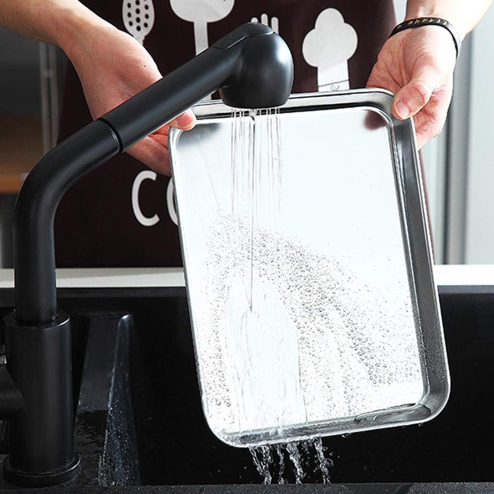 Suwimut Baking Sheet Set of 4, Heavy Duty Stainless Steel Baking Pans Tray Cookie Sheet, Toaster Oven Tray Pans Half Sheet Pan for Baking, Non Toxic, Easy Clean and Dishwasher Safe