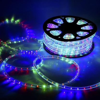 Lexi Lighting LED Connectable Blue White Rope Light, 10M Length, MAX up to 50m, IP44 Waterproof, Indoor/Outdoor Light Strips for Xmas, Parties, Wedding, Garden, Patio Décoration