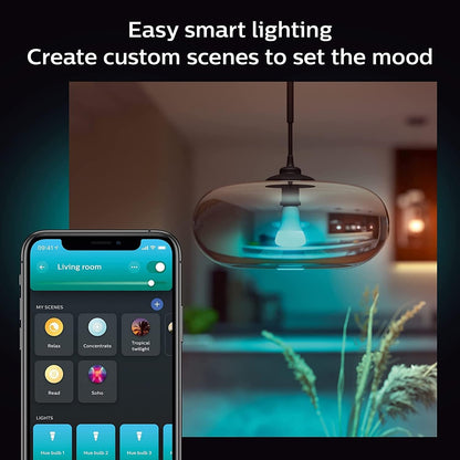 Philips Hue White and Colour Ambiance A67 High Brightness 100W 1600 Lumens Smart Bulb with E27 Fitting
